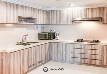 Kitchen 3BR Apartment with City View at Sudirman Tower Condominium