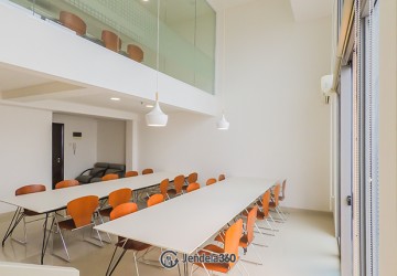 Living Room Spotless Studio Apartment High Floor with City View at Neo Soho Residence