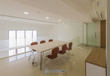 Living Room Spotless Studio Apartment High Floor with City View at Neo Soho Residence