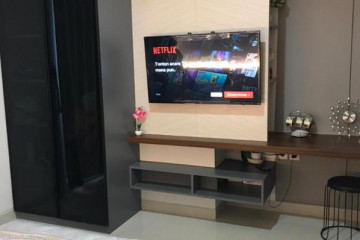 Bedroom Studio The Crest West Vista Puri Apartment at Low Floor