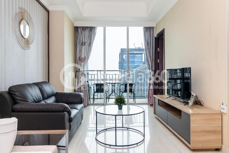 Living Room Kuningan City (Denpasar Residence) 2BR Fully Furnished