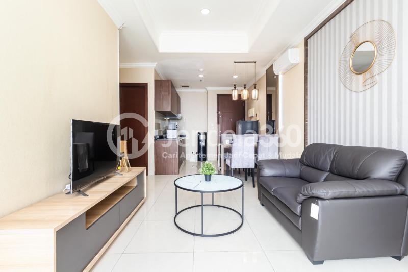 Living Room Kuningan City (Denpasar Residence) 2BR Fully Furnished