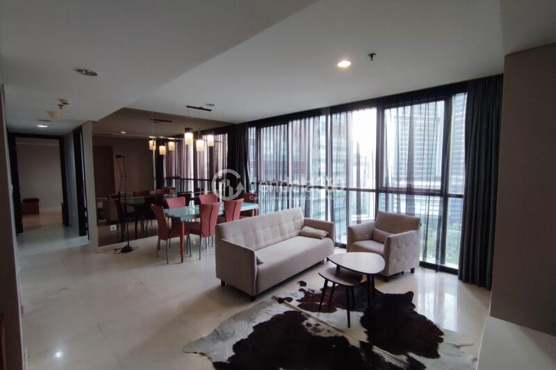 Living Room 2BR Apartment with City View at Ciputra World 2 Apartment