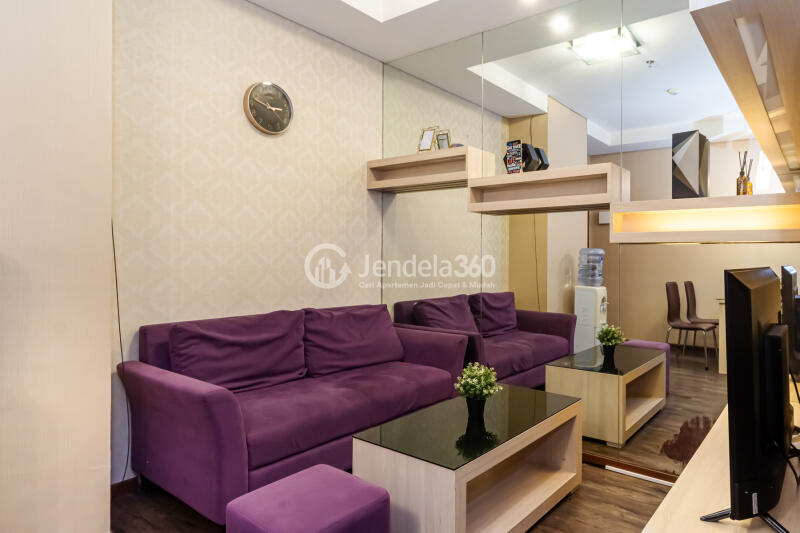 Living Room Thamrin Residence Apartment 1BR Fully Furnished