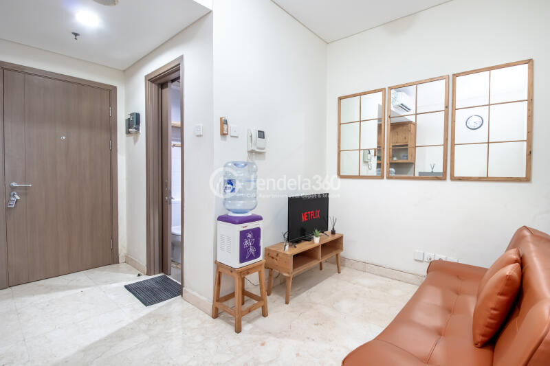 Living Room Well Located Neat 1BR Apartment Near Orang Tua Group Office at Puri Orchard Apartment