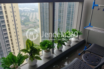 Balcony Simply Look 2BR Apartment High Floor with city View at Branz BSD Apartment
