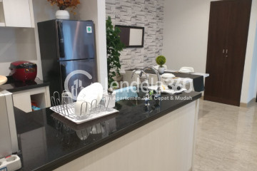 Kitchen Simply Look 2BR Apartment High Floor with city View at Branz BSD Apartment