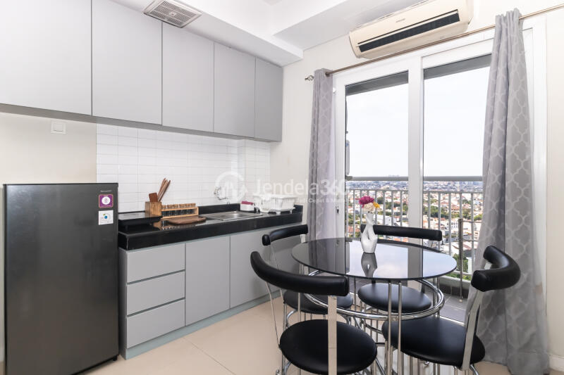 Kitchen 2BR Apartment at Metro Park Residence with Marvelous Swimming Pool