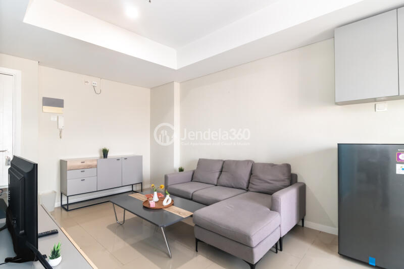 Living Room 2BR Apartment at Metro Park Residence with Marvelous Swimming Pool