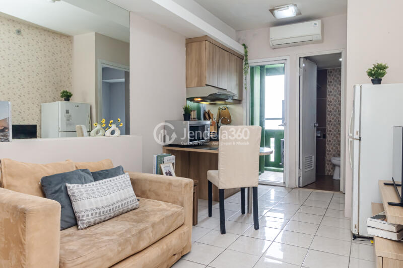Living Room Green Pramuka City Apartment 2BR  Furnished