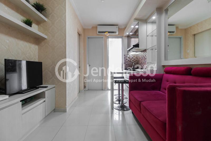 Living Room 2BR Bassura City Apartment Next to Becakayu Toll Road and 10 Mins to Klender Station