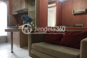 Living Room Middle Floor 2BR Apartment with Cirt View at Kalibata City Apartment