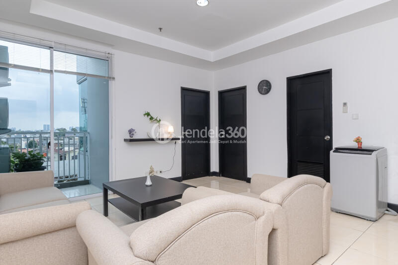 Living Room Essence Darmawangsa Apartment 2BR View City
