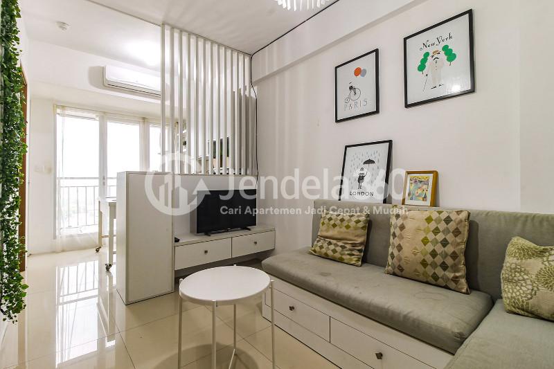 Living Room Well Located 2BR Apartment Close to JORR Toll Road at Bintaro Park View