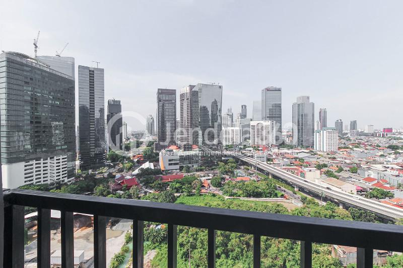 Balcony Best Studio Apartment on Middle Floor with City View at The Newton 1 Ciputra Apartment