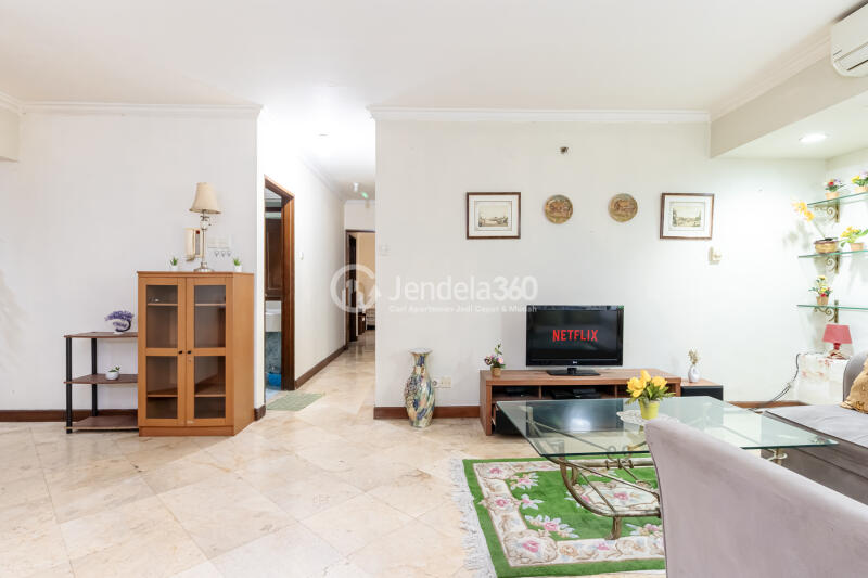 Living Room Grand Tropic Suites Apartment 3BR Fully Furnished