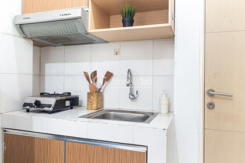 Kitchen 2BR Kota Ayodhya Apartment at Middle Floor