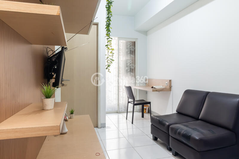 Living Room 2BR Kota Ayodhya Apartment at Middle Floor