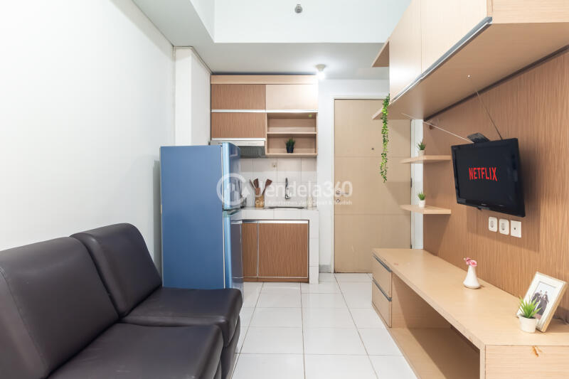 Living Room 2BR Kota Ayodhya Apartment at Middle Floor