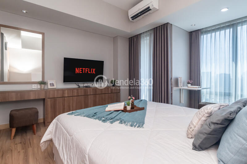 Bedroom Spacious Studio Apartment Near Universitas Pancasila at Southgate Residence
