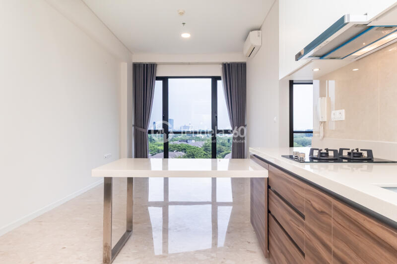 Kitchen Stylish 1BR Apartment at Condominium Marigold Navapark Apartment Tower 6