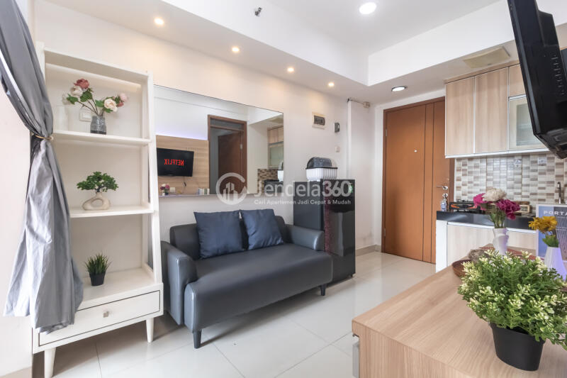 Living Room Green Park View Apartment 2BR Fully Furnished