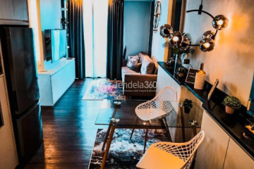 Living Room 2BR Apartment with City View at Casa Grande Apartment