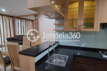 Kitchen 2BR Central Park Apartment at Middle Floor