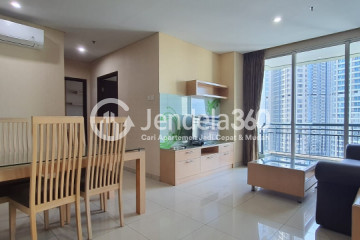 Living Room 2BR Central Park Apartment at Middle Floor