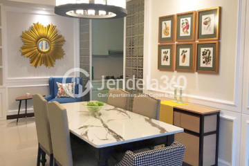 Dining Room Middle Floor 3BR Apartment with City View at Casa Grande Apartment