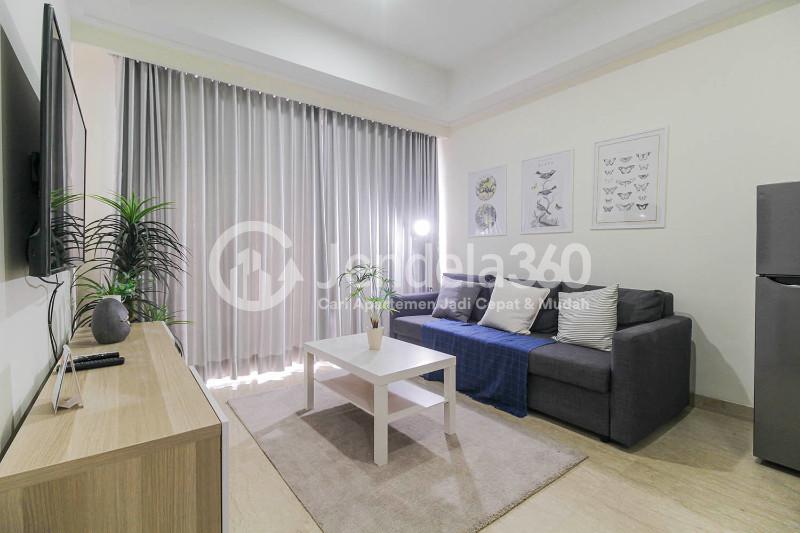 Living Room Menteng Park 2BR Private Lift Tower Emerald