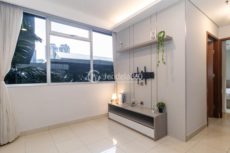 Living Room Trendy 2BR Apartment at Kuningan Place Apartment Tower Ultima