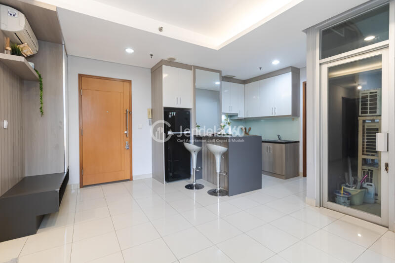 Living Room Trendy 2BR Apartment at Kuningan Place Apartment Tower Ultima