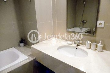 Bathroom Flawless 1BR Apartment Middle Floor with Swimming Pool View at Skyline Paramount Serpong
