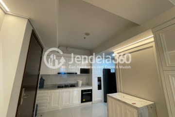 Kitchen 3BR Apartment with City View at Casa Grande Apartment