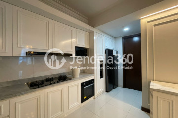Kitchen 3BR Apartment with City View at Casa Grande Apartment