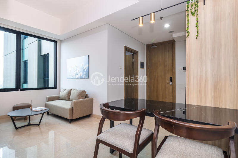 Dining Room Comfy 1BR Apartment at Southgate Residence Connected to AEON Mall Tanjung Barat