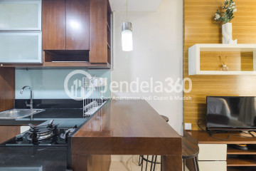 Kitchen Good Deal Studio Apartment Low Floor with City View at Tamansari Sudirman