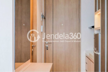 Kitchen Restful Studio Apartment High Floor with City View at Tree Park City