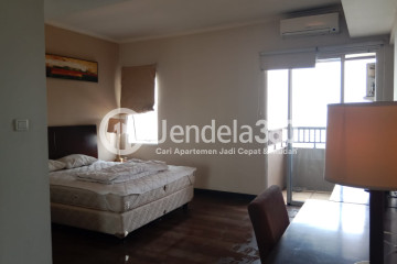 Bedroom High Floor 1BR Apartment with City View at Mediterania Marina Ancol Apartment