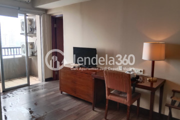 Living Room High Floor 1BR Apartment with City View at Mediterania Marina Ancol Apartment