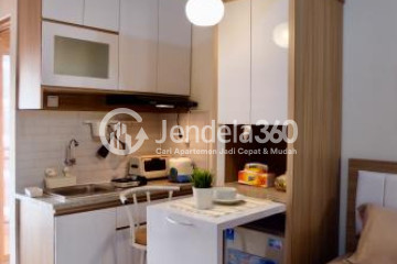 Kitchen Low Floor Studio Apartment with Swimming Pool View at Cinere Resort Apartment