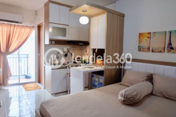 Kitchen Low Floor Studio Apartment with Swimming Pool View at Cinere Resort Apartment