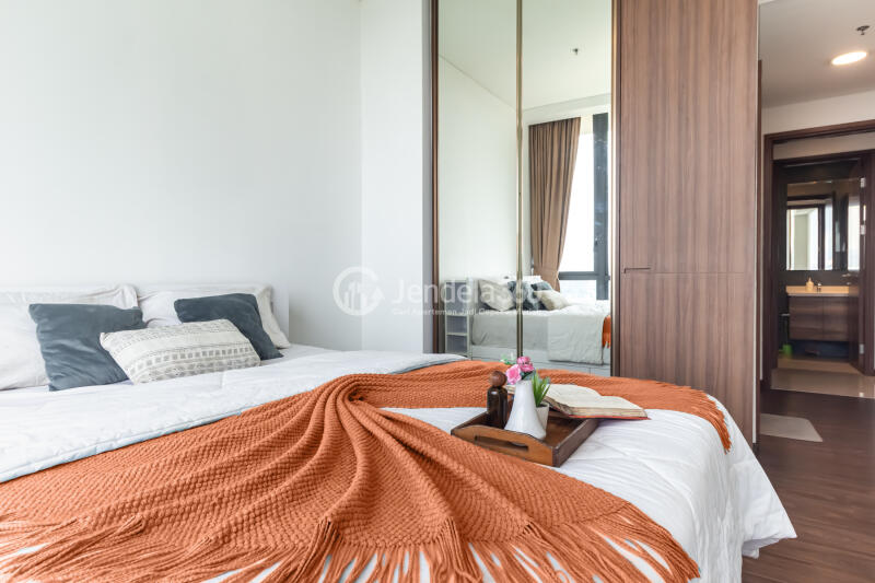 Bedroom 1 Peaceful 2BR Apartment at Condominium Marigold Navapark Apartment Middle Floor