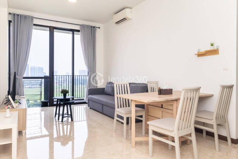 Dining Room Peaceful 2BR Apartment at Condominium Marigold Navapark Apartment Middle Floor