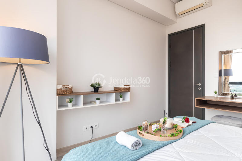 Bedroom Cozy 1BR Apartment at Condominium Marigold Navapark Apartment Low Floor