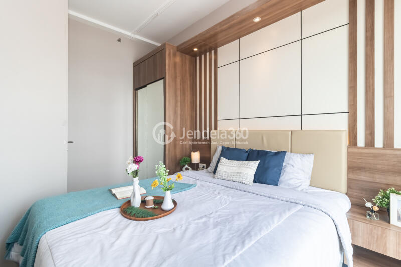 Bedroom Fancy 1BR Apartment at Vasanta Innopark Apartment Low Floor