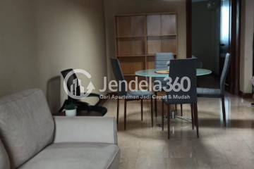 Living Room 1BR Puri Imperium Apartment at Low Floor