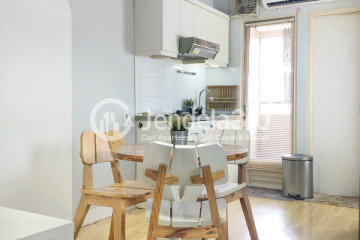 Dining Room 1BR Apartment with City View at Kalibata City Apartment