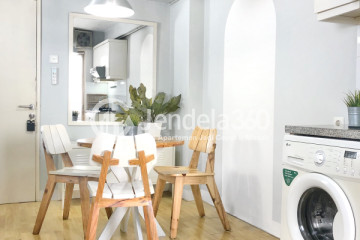 Kitchen 1BR Apartment with City View at Kalibata City Apartment